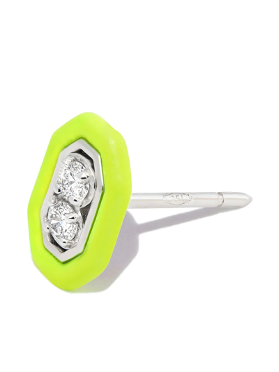 Eéra Eera Roma 18k Single Earring With Diamonds In Silber