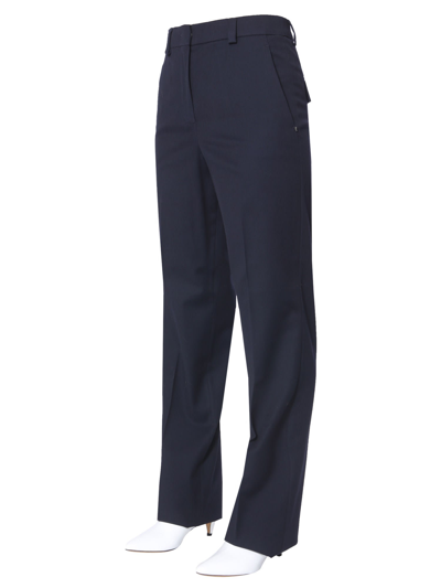 Shop Sportmax Tailored Cone Pants In Blu