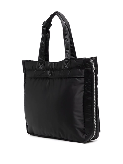 Shop Porter-yoshida & Co Quilted Tote Bag In Schwarz