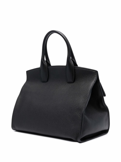 Shop Ferragamo The Studio Soft Tote Bag In Schwarz