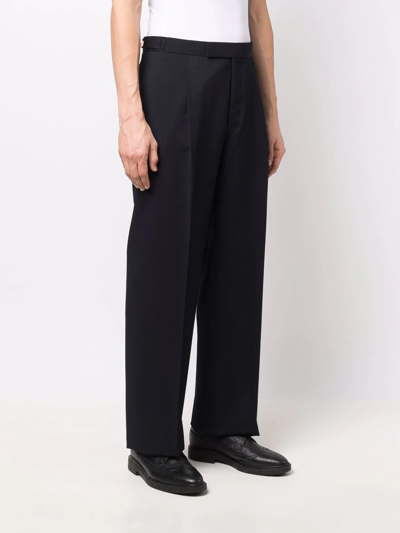 Shop Thom Browne Tailored Straight-leg Trousers In Blau