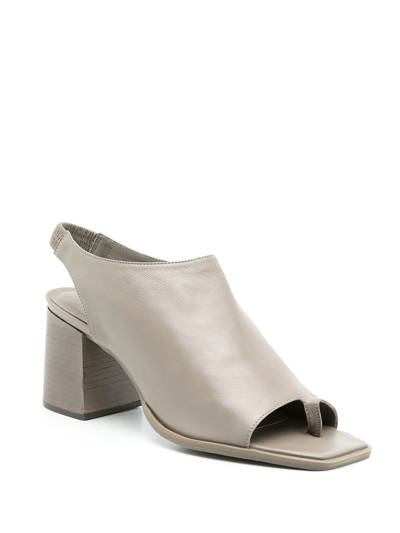 Shop Studio Chofakian Sapatilha Open-toe Sandals In Grey