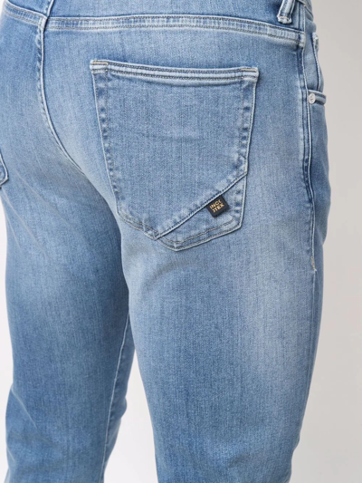 Shop Incotex Mid-rise Skinny Jeans In Blau