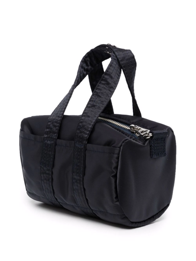 Shop Porter-yoshida & Co Small Logo Patch Bag In Blau