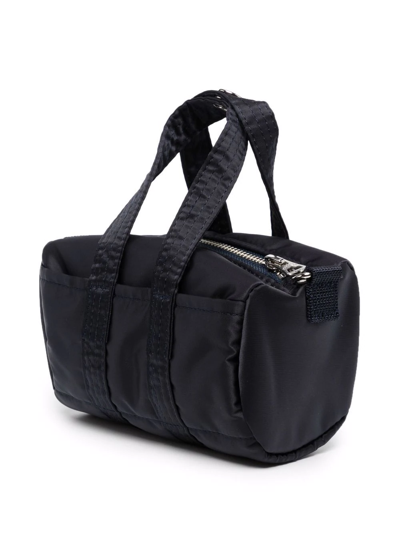 Porter-yoshida & Co Small Logo Patch Bag In Blau