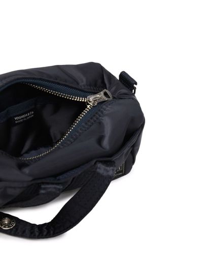 Porter-yoshida & Co Small Logo Patch Bag In Blau
