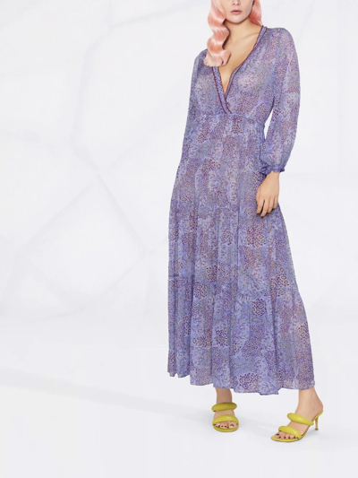 Shop Poupette St Barth Emily Long Dress In Blau