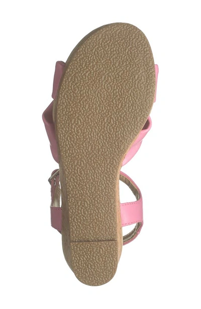 Shop Nordstrom Rack Kids'  Keegan Cork Wedge Sandal In Pink Candy