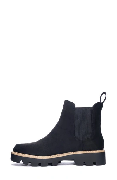 Shop Chinese Laundry Piper Fine Faux Suede Chelsea Boot In Black