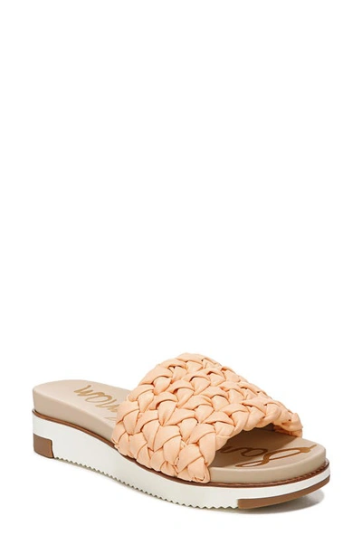 Shop Sam Edelman Ainslie Slide Sandal In Peach Pearl