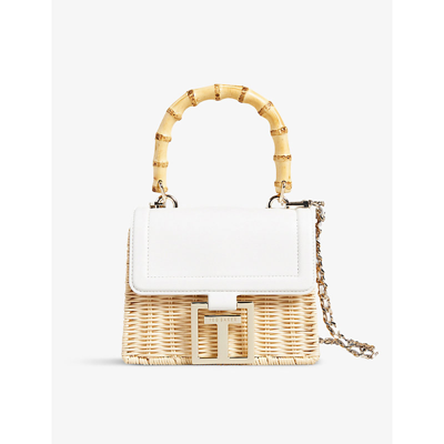 Ted Baker London Jaylisa Top Handle Straw Basket Crossbody Bag