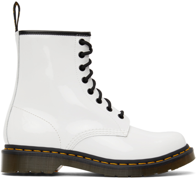 Shop Dr. Martens' White 1460 Boots