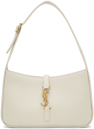 Shop Saint Laurent Off-white 'le 5 À 7' Shoulder Bag In 9207 Cream