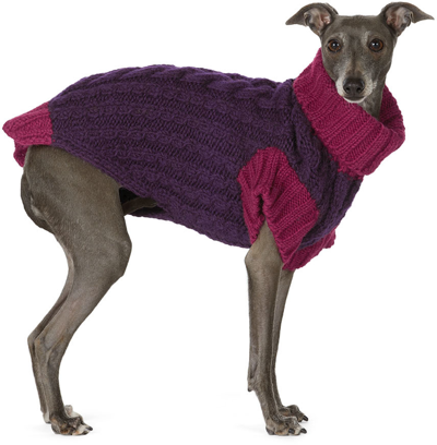 Shop Lish Purple & Pink Large Wilmot Sweater