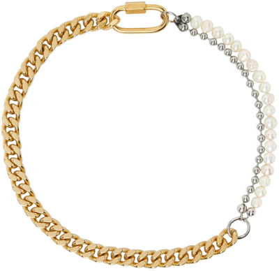 Shop In Gold We Trust Paris Silver & Gold Cuban Link Necklace
