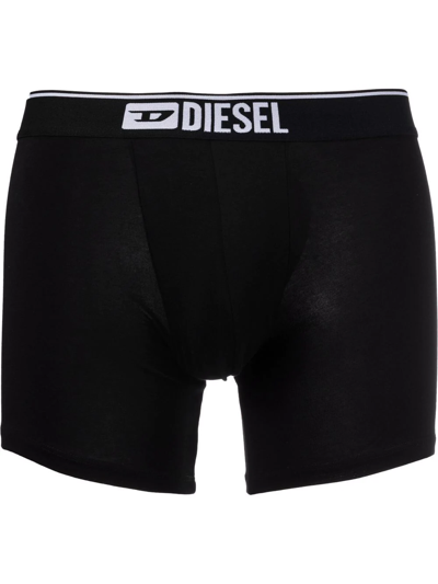 Diesel Umbx-sebastian Boxer Briefs (pack Of Three) In Black