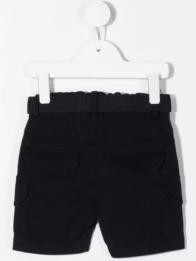 Shop Lapin House Belted-waist Shorts In Blue