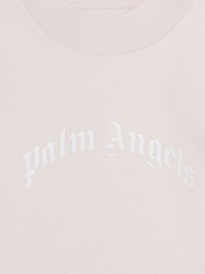 Palm Angels Logo-print Romper In Pink