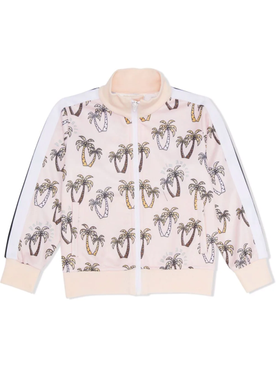 Shop Palm Angels All-over Palm Track Jacket In Pink