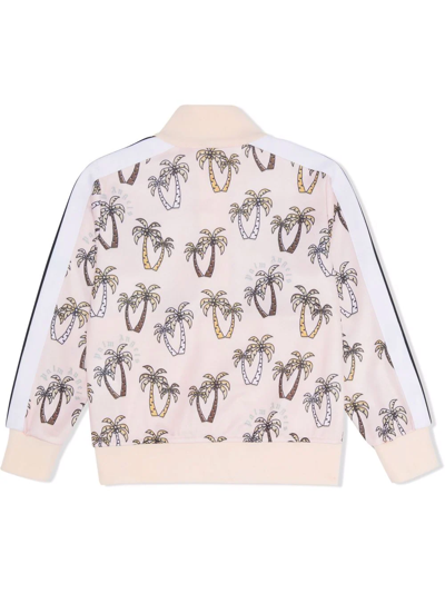 Shop Palm Angels All-over Palm Track Jacket In Pink