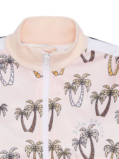 Shop Palm Angels All-over Palm Track Jacket In Pink