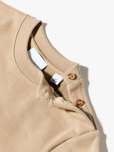Burberry Vintage Check Panel Sweatshirt In Neutrals