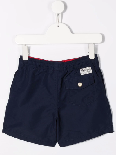 Shop Ralph Lauren Recycled Polyester Swimming Shorts In Blue