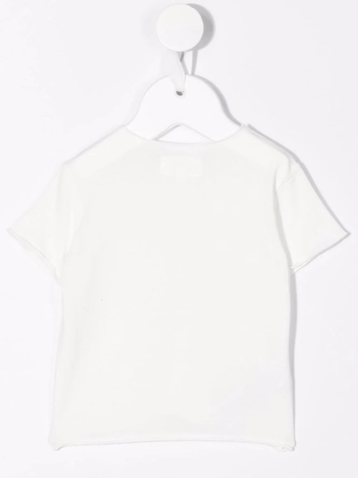 Shop Teddy & Minou Logo-print Short-sleeve T-shirt In White
