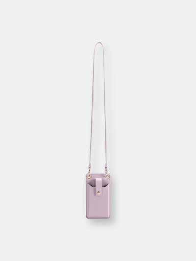 Shop Melie Bianco Tina Lilac Small Crossbody Wallet In Purple