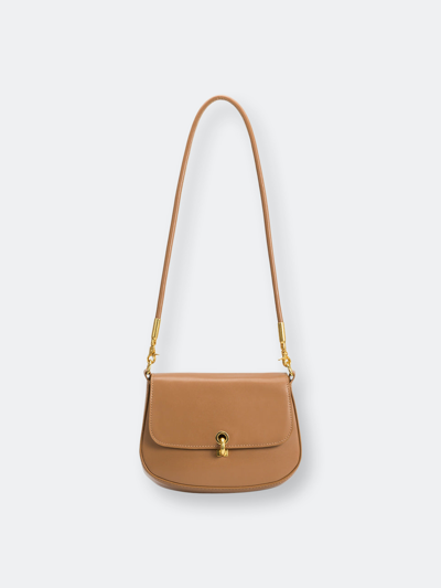 Shop Melie Bianco Patricia Tan Small Shoulder Bag In Brown