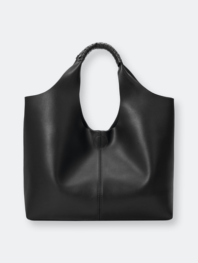 Shop Melie Bianco Linda Black Medium Tote Bag