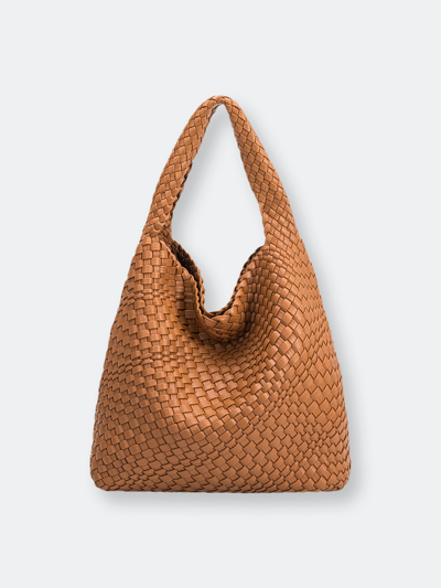 Shop Melie Bianco Johanna Saddle Large Shoulder Bag In Brown