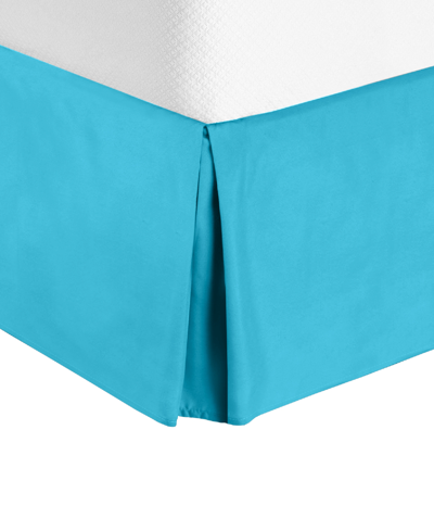 Shop Nestl Bedding Bedding 14" Tailored Drop Premium Bedskirt, California King In Beach Blue