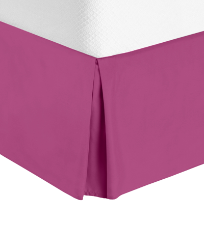 Shop Nestl Bedding Bedding 14" Tailored Drop Premium Bedskirt, Queen In Vivacious Magenta
