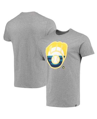 Shop 47 Brand Men's ' Heathered Gray Milwaukee Brewers Regional Super Rival T-shirt