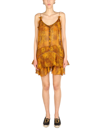 Shop Dsquared2 Ajour" Dress In Brown