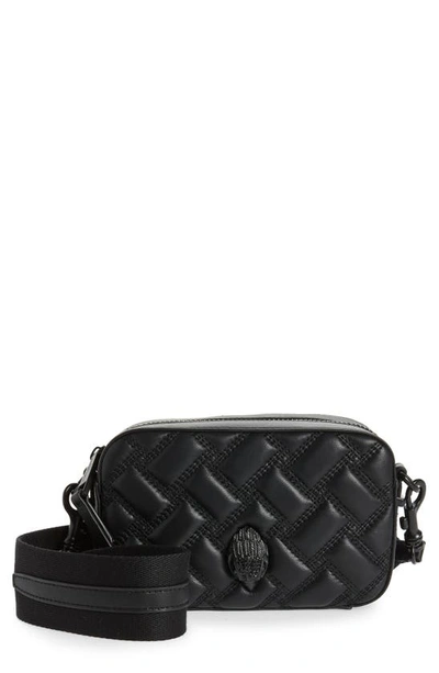 Shop Kurt Geiger Kensington Small Leather Camera Bag In Black