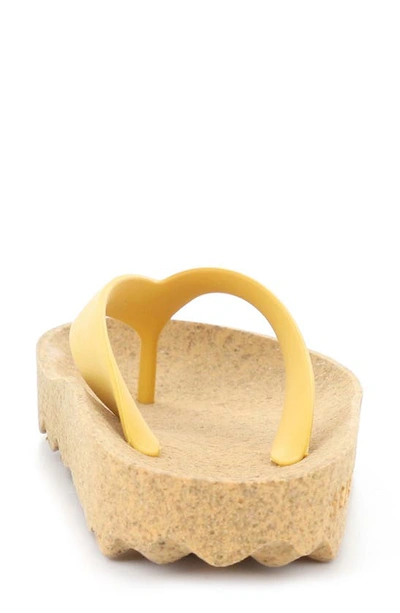 Shop Asportuguesas By Fly London Feel Flip Flop In Yellow Rubber