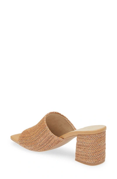 Seychelles Adapt Raffia Slide Sandal In Tan Raffia