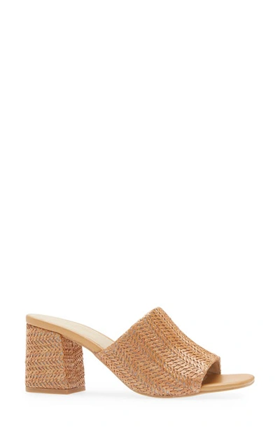 Seychelles Adapt Raffia Slide Sandal In Tan Raffia