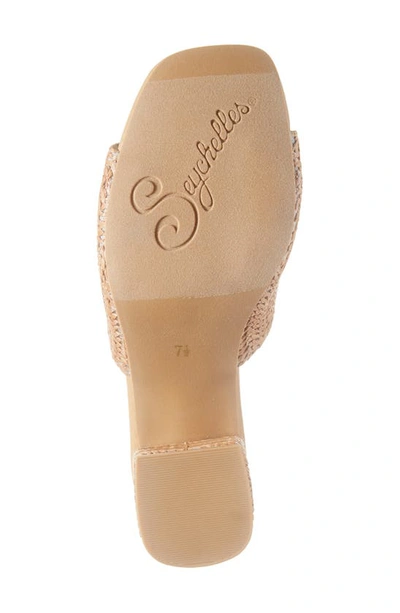 Seychelles Adapt Raffia Slide Sandal In Tan Raffia