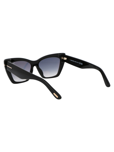 Shop Tom Ford Ft0871 Sunglasses In 01b Black
