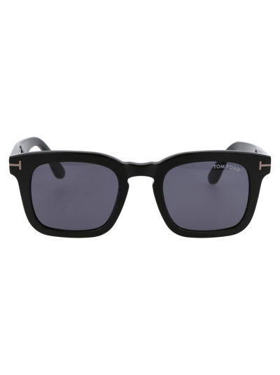 Shop Tom Ford Ft0751-n Sunglasses In 01a Black