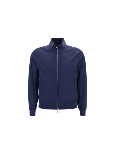 Shop Moorer Alberti-kn Jacket In Blue