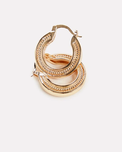 Shop Jordan Road Jewelry Betty Flat Braided Rope Hoop Earrings In Gold