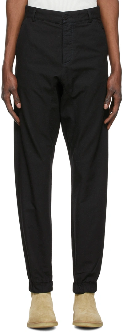 Winnie New York Black Cotton Trousers In Black