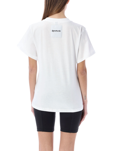 Shop Victoria Beckham Rbk T-shirt In White