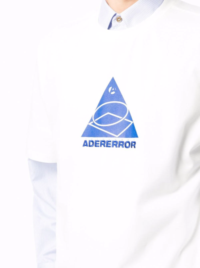 Shop Ader Error Logo-print T-shirt In White