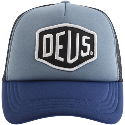 Shop Deus Ex Machina Baylands Trucker Cap Blue