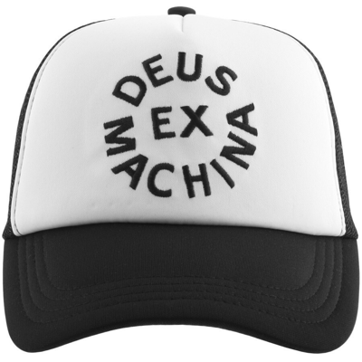 Shop Deus Ex Machina Circle Trucker Cap Black